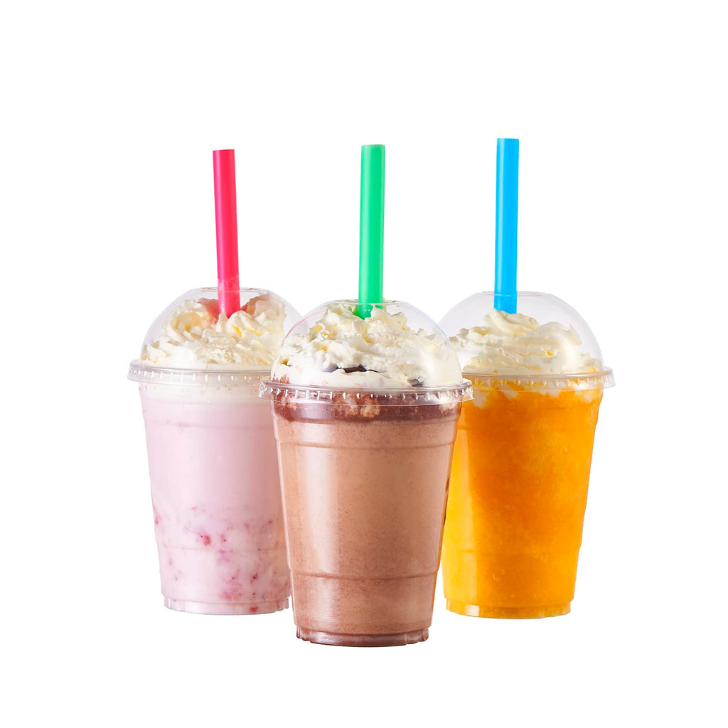 Crystal Clear PET Disposable Cups with Lids for To-Go


