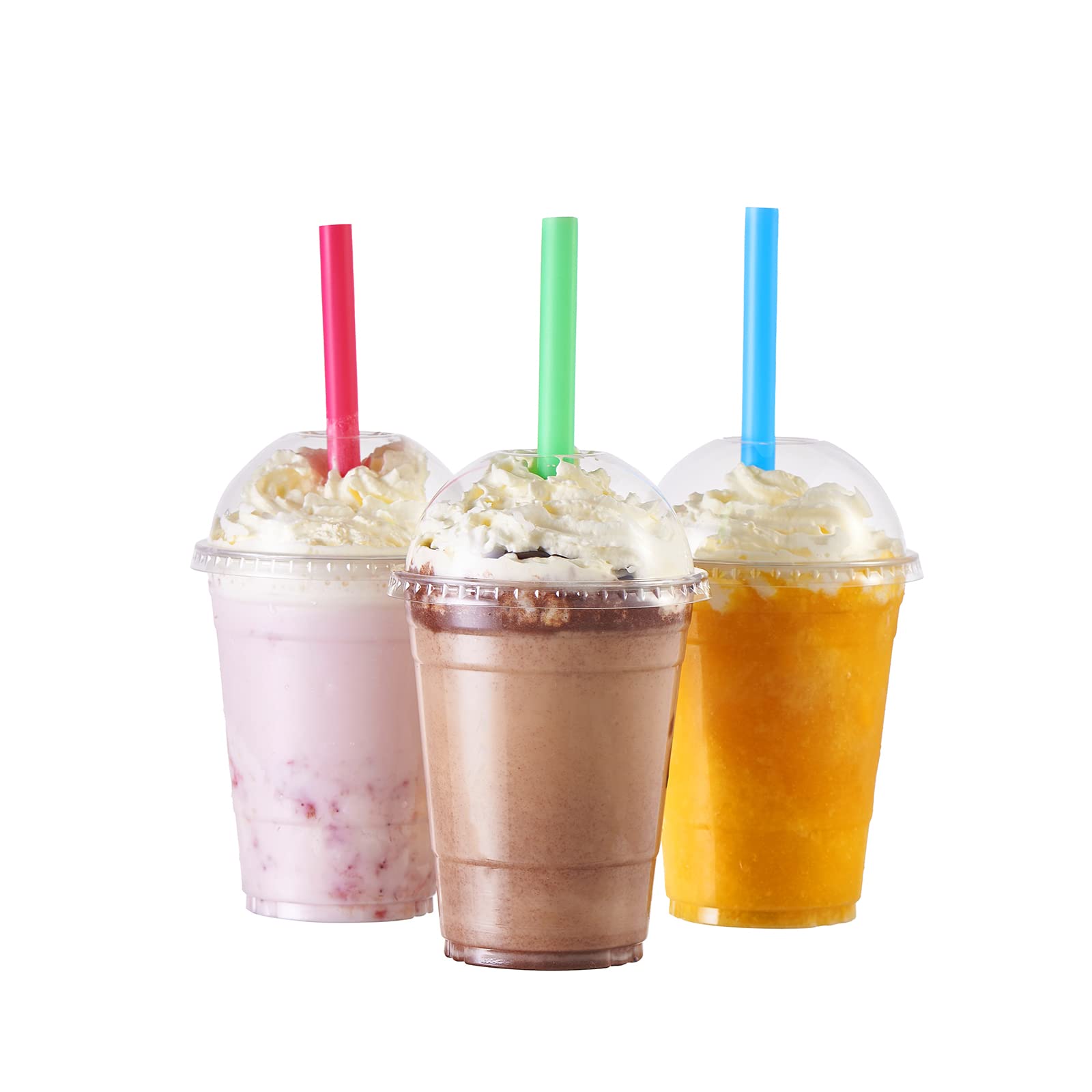 Crystal Clear PET Disposable Cups with Lids for To-Go

