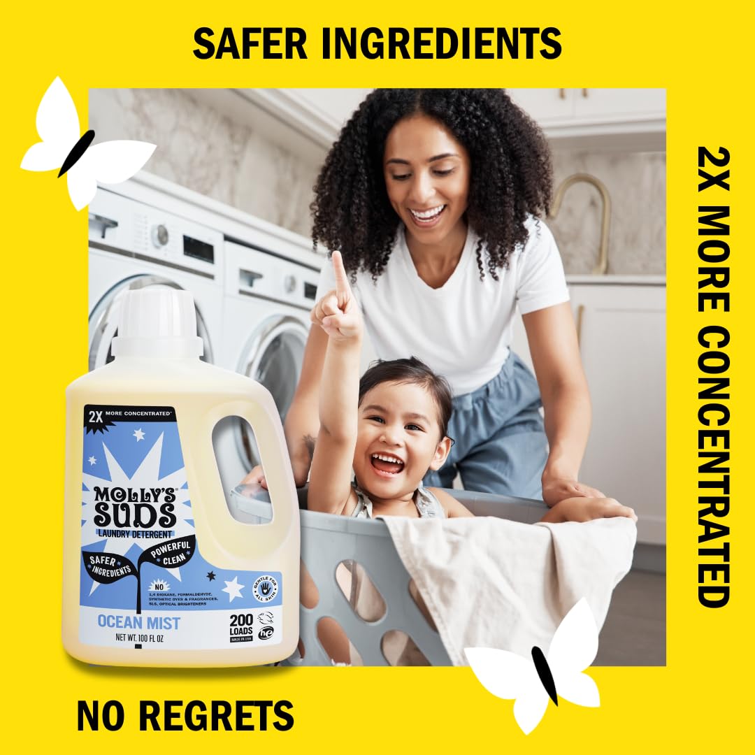 Molly's Suds Liquid Laundry Detergent for Sensitive Skin


