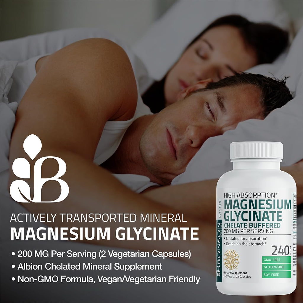 Bronson Magnesium Glycinate Chelated Supplement

