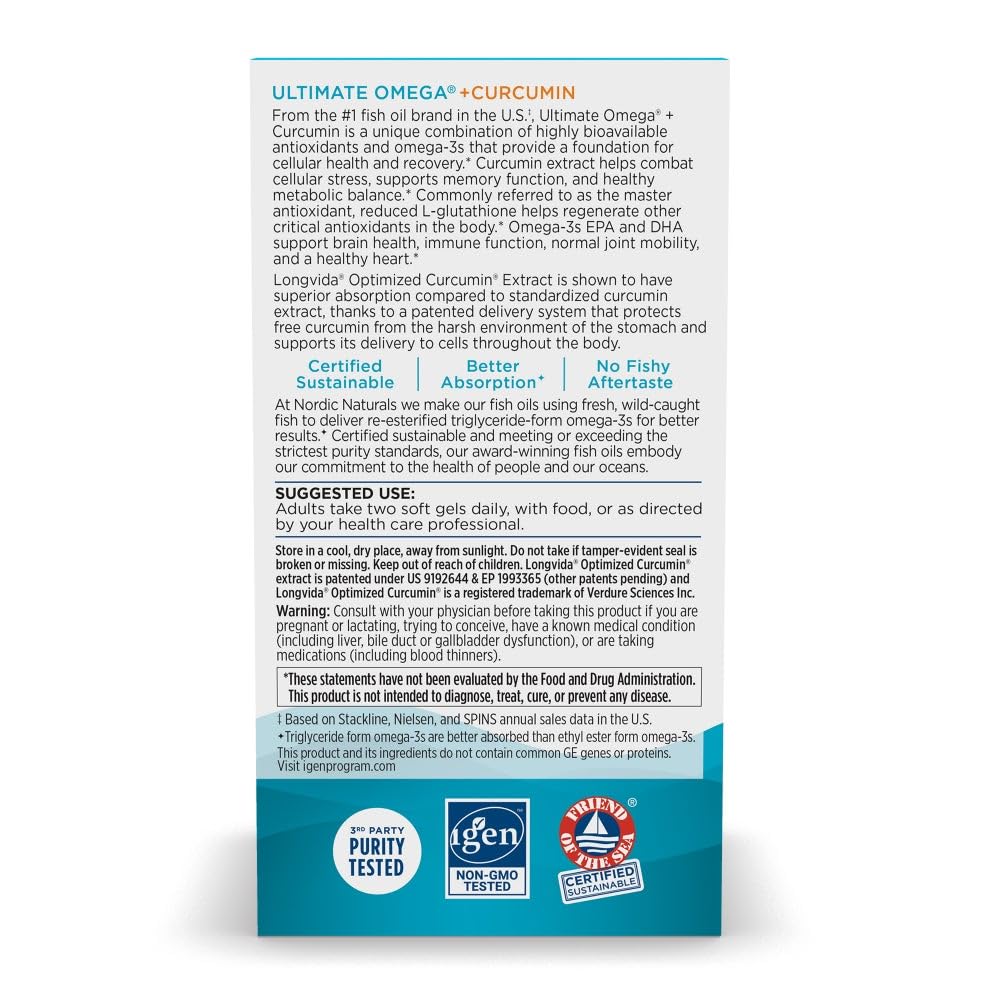 Nordic Naturals Omega Curcumin Supplement


