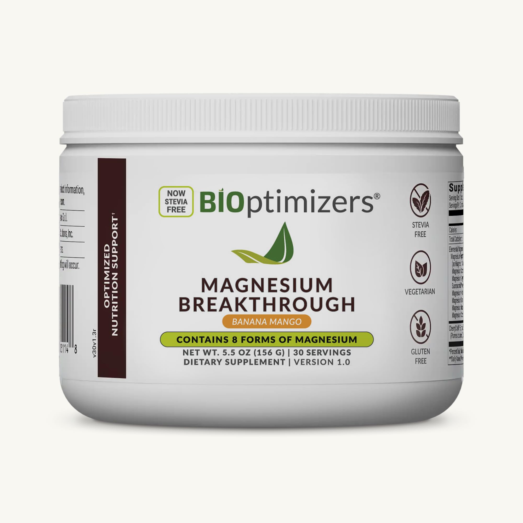 BIOptimizers Magnesium Breakthrough Drink – 8 Magnesium Forms & Electrolytes