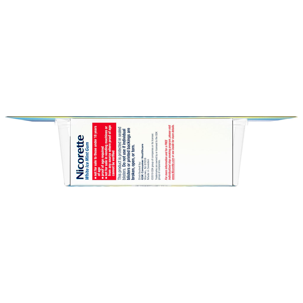 Nicorette Nicotine Gum 2 mg Stop Smoking Aid

