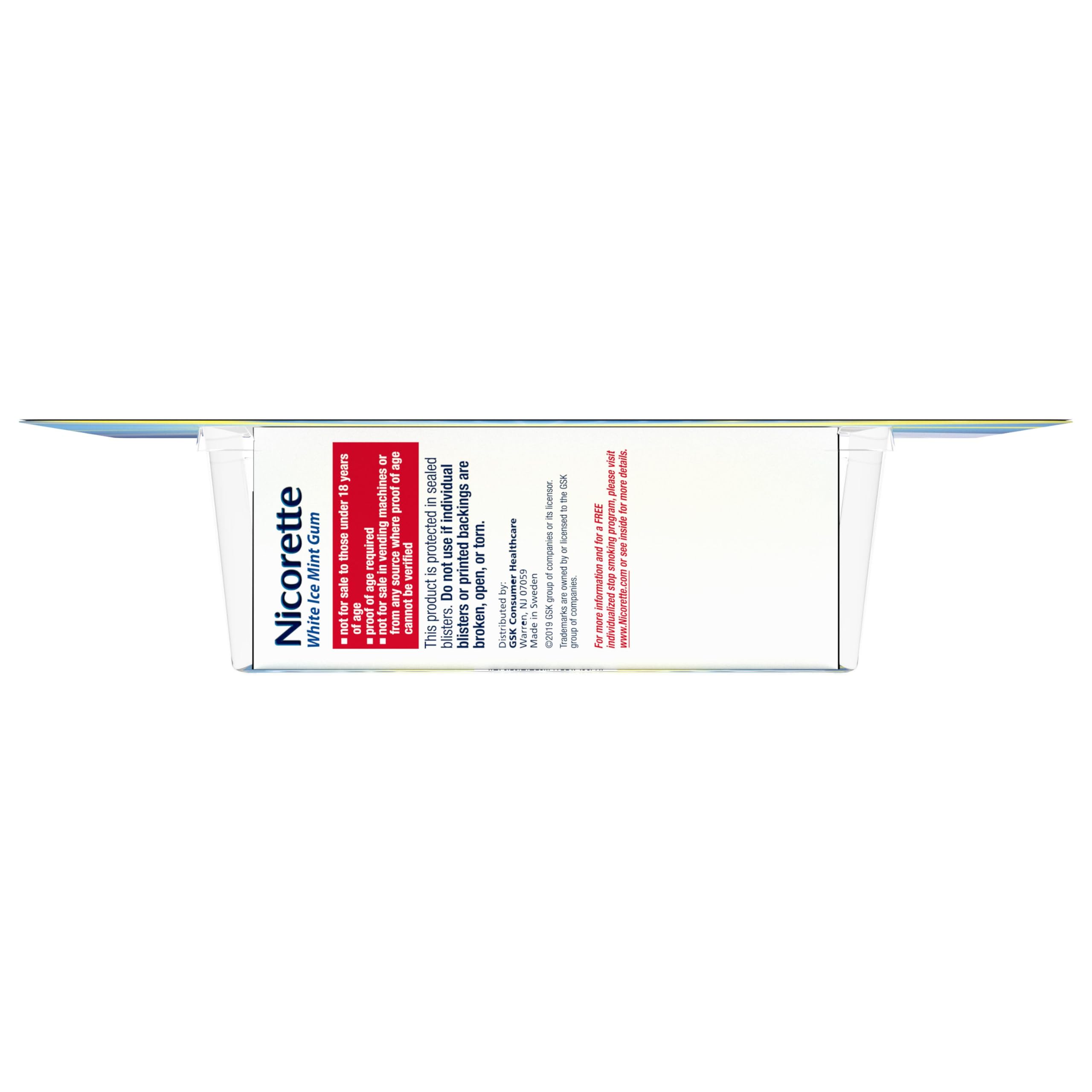Nicorette Nicotine Gum 2 mg Stop Smoking Aid

