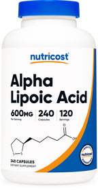 Nutricost Alpha Lipoic Acid 600mg Dietary Supplement

