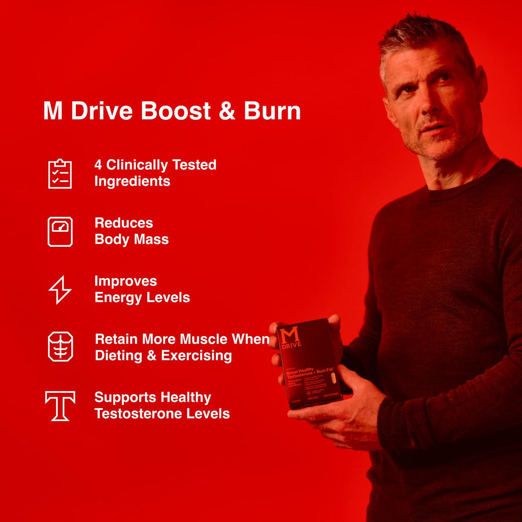 Mdrive Testosterone Booster for Men | Boost & Burn

