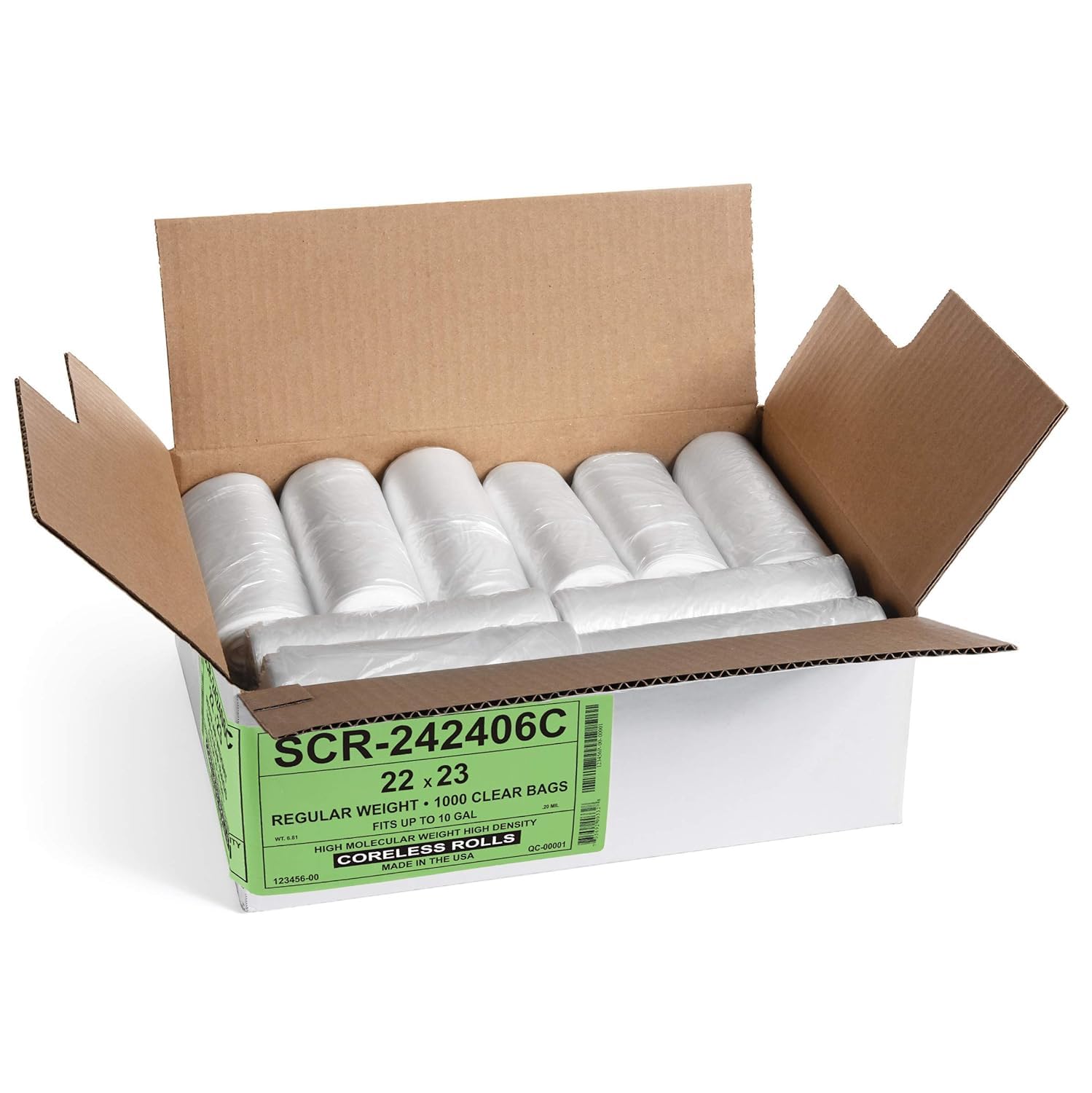 Aluf Plastics High-Density Trash Bags | Coreless Roll

