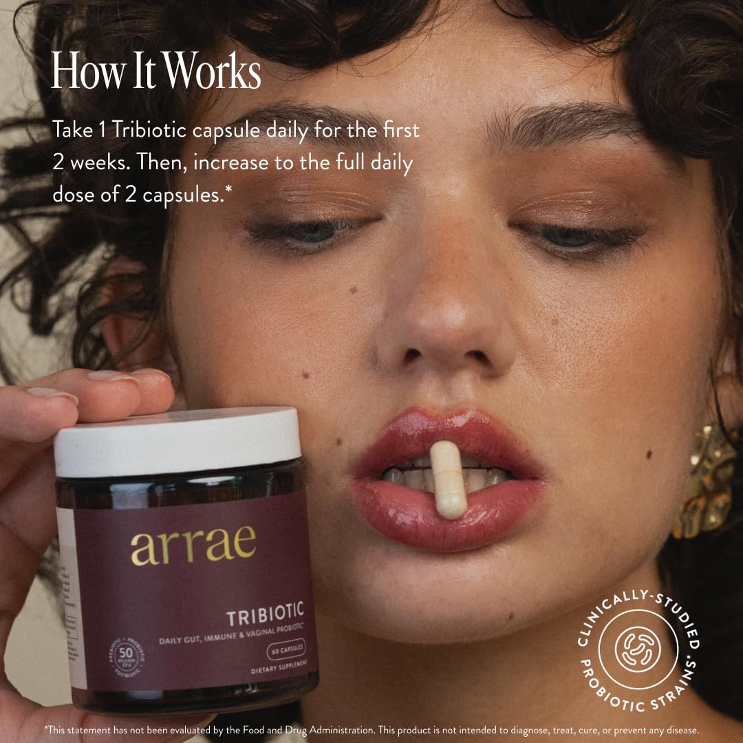 Arrae Tribiotic Probiotics for Women - Vaginal & Gut Health

