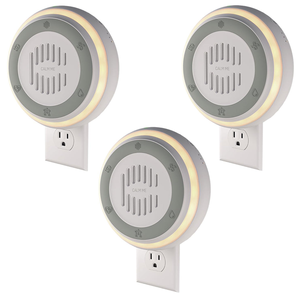 Calm Me Plug-In Noise Machine with 20 Sounds and Night Light