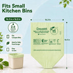 Unni Compostable Trash Bags - Extra Thick Liners

