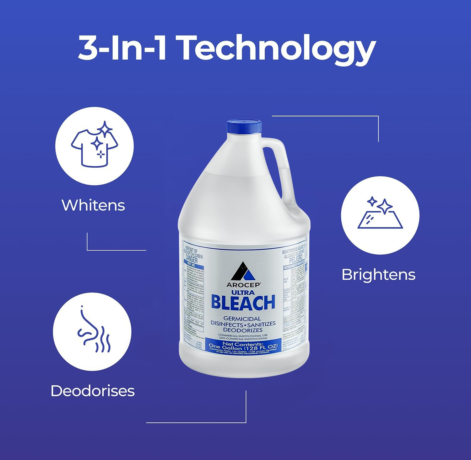 Ultra Germicidal Liquid Bleach for Laundry & Sanitation

