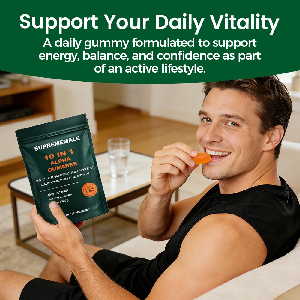 SupremeMale Alpha Gummies for Men | Energy & Vitality

