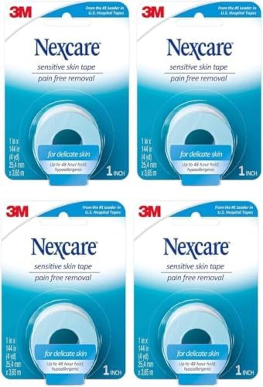 Nexcare Sensitive Skin Medical Tape | Gentle Hypoallergenic

