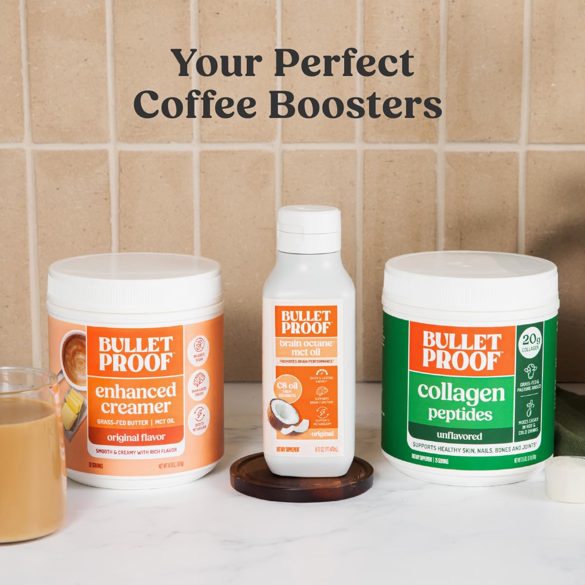 Bulletproof Brain Octane MCT Oil - Pure Coconut Oil for Keto

