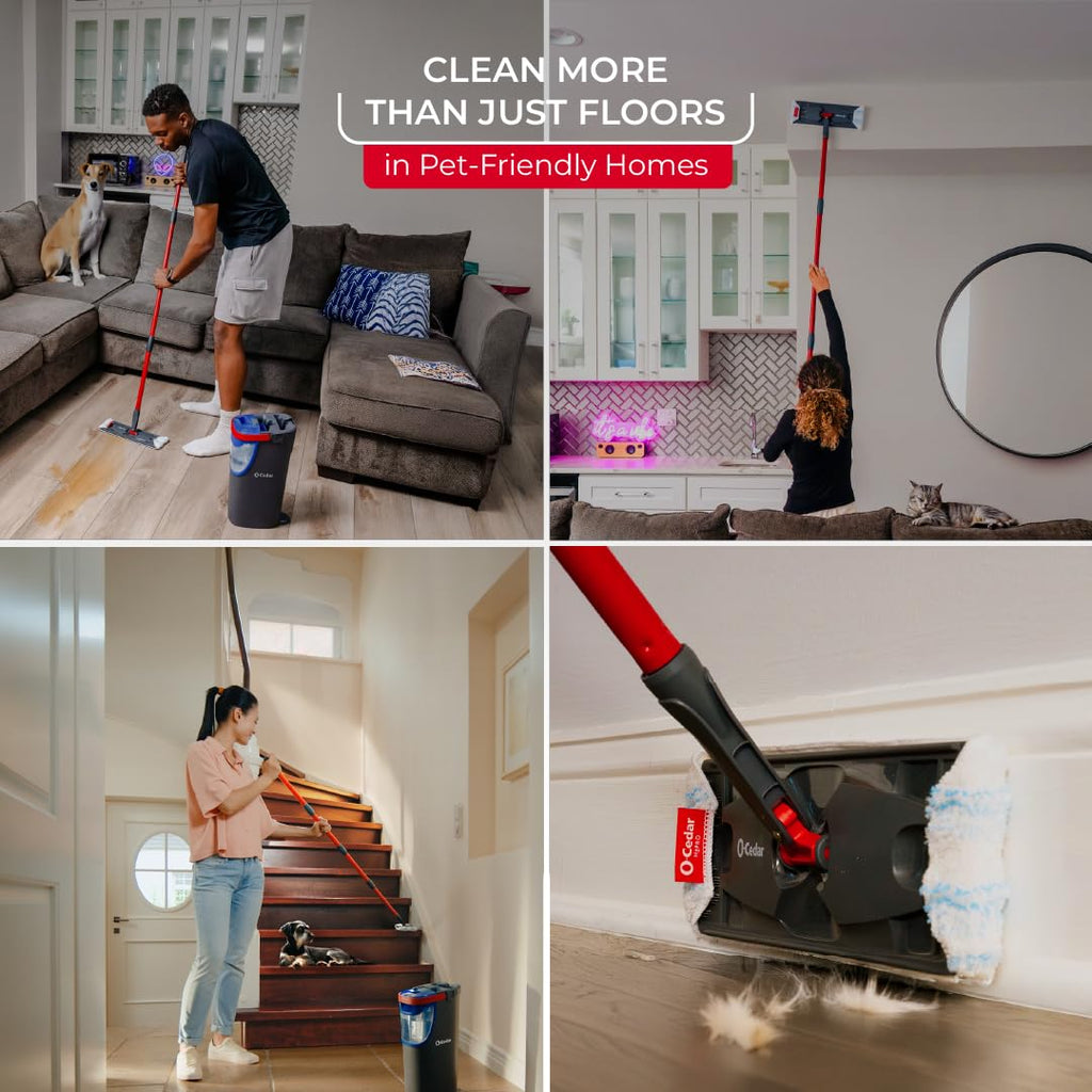 O-Cedar H2prO Flat Mop System Dual-Tank Water

