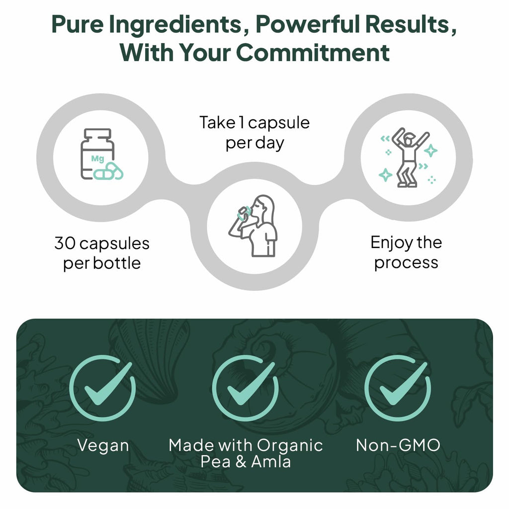 Organics Ocean Iron Supplement with Vitamin C - Plant-Based

