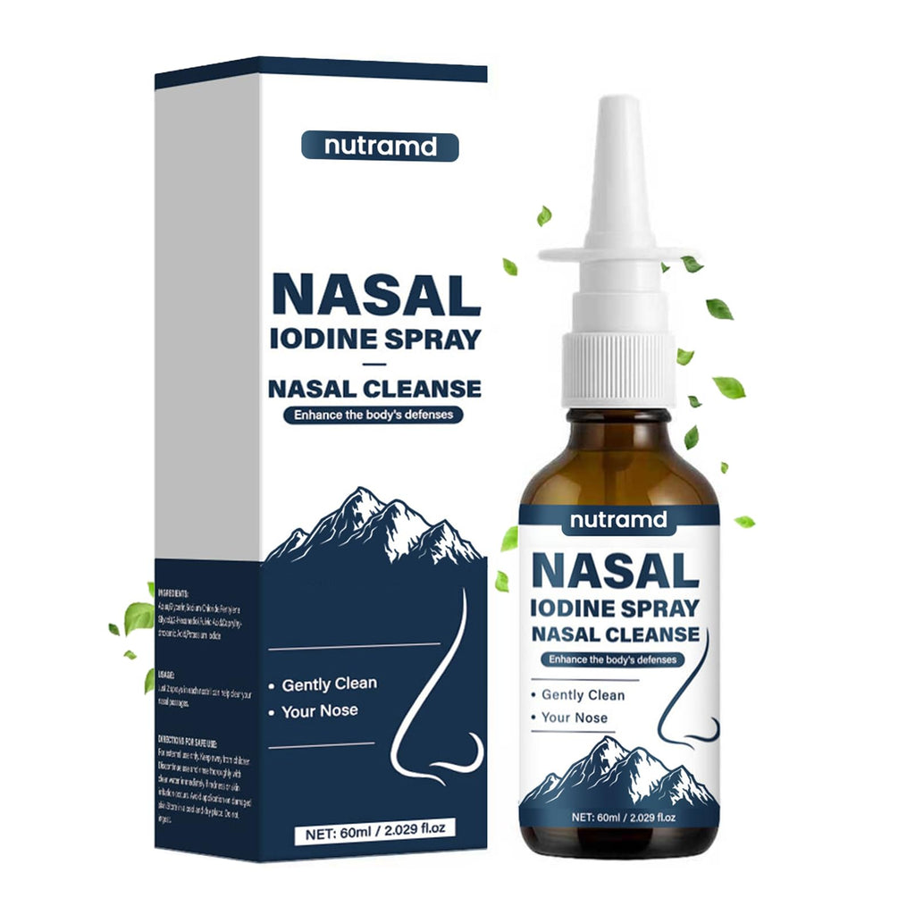 Nutramd Iodine Nasal Spray - Gentle Fine Mist for Daily Care

