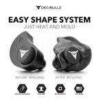 Decibullz Custom Molded Earplugs 31dB NRR Hearing Protection

