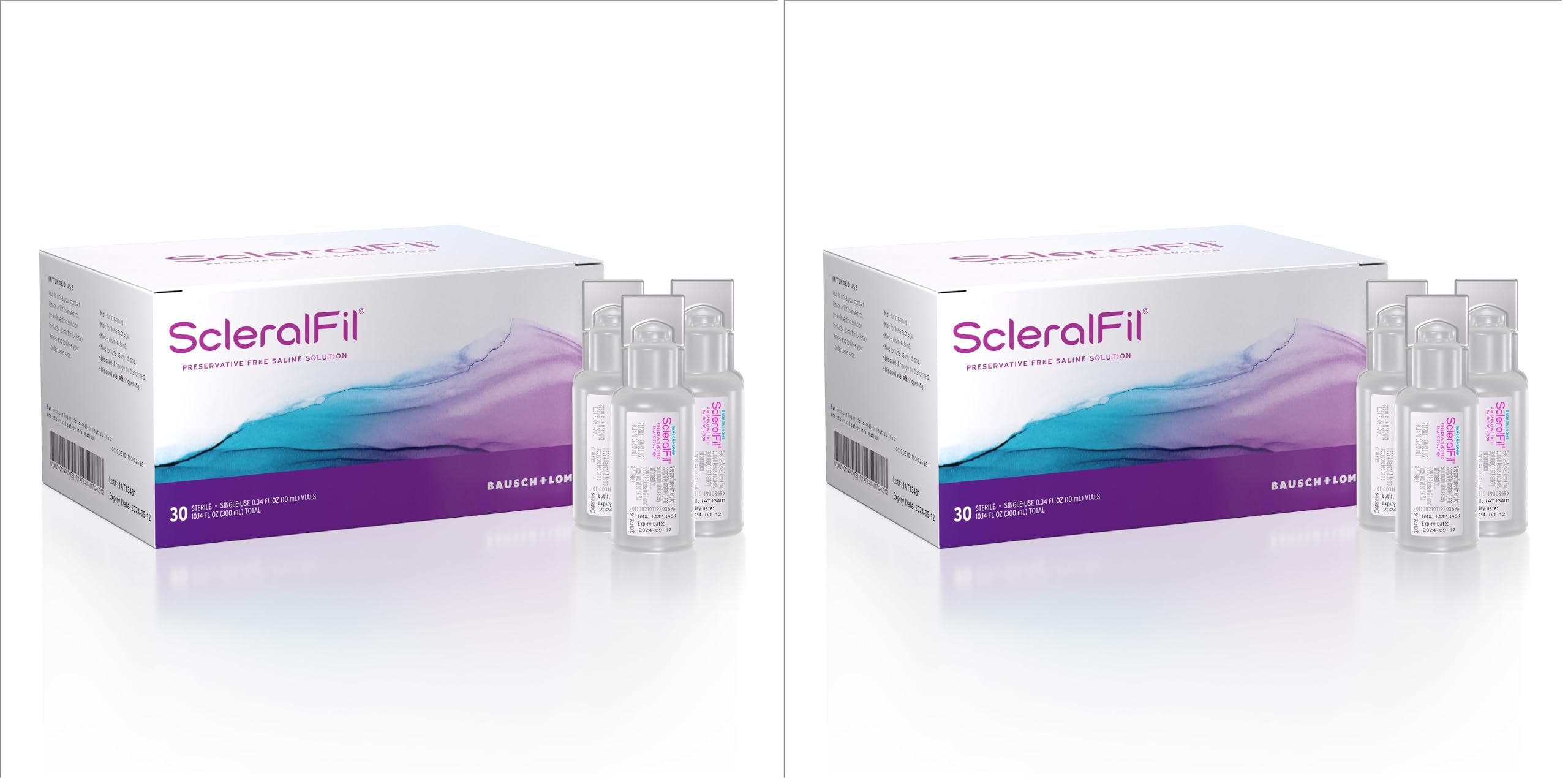 Bausch + Lomb ScleralFil Preservative Free Saline Solution for Contact Lenses