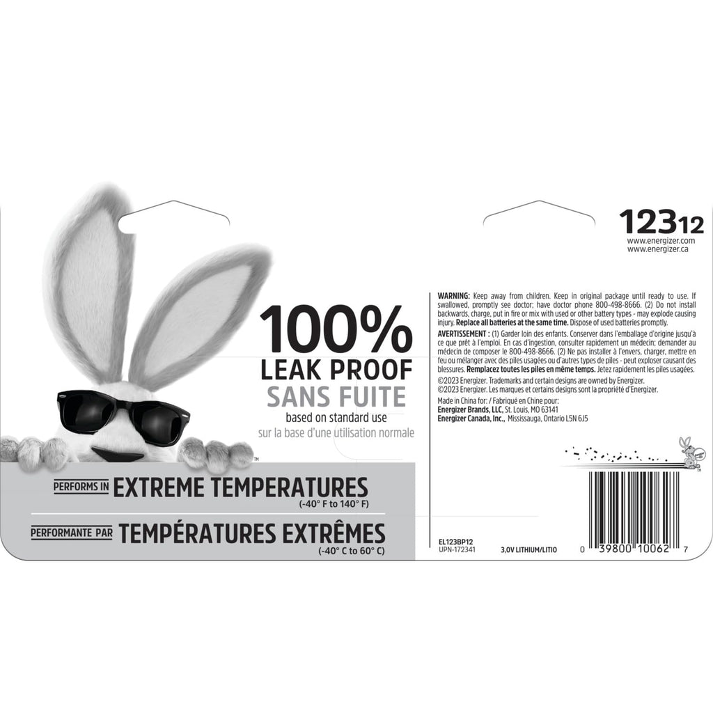 Energizer Lithium Photo Batteries for Cameras

