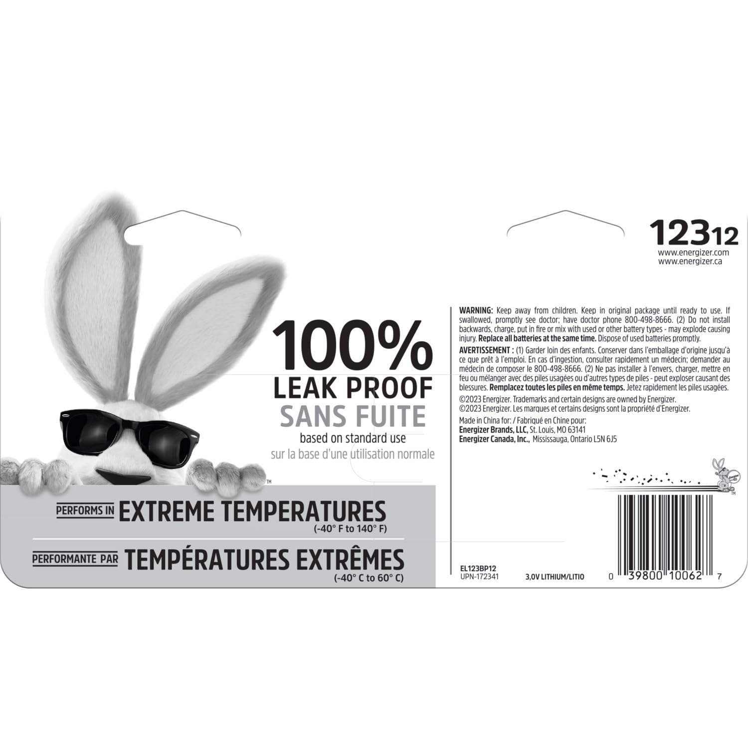 Energizer Lithium Photo Batteries for Cameras

