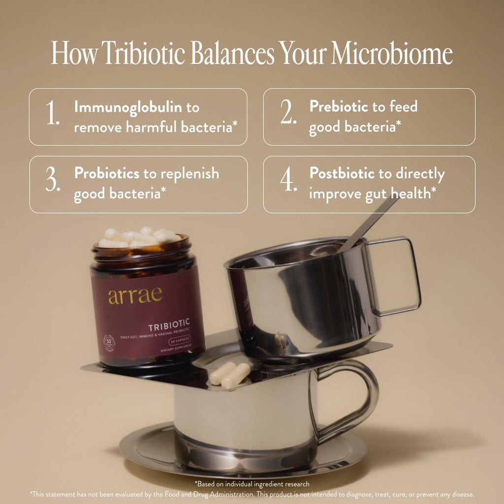Arrae Tribiotic Probiotics for Women - Vaginal & Gut Health

