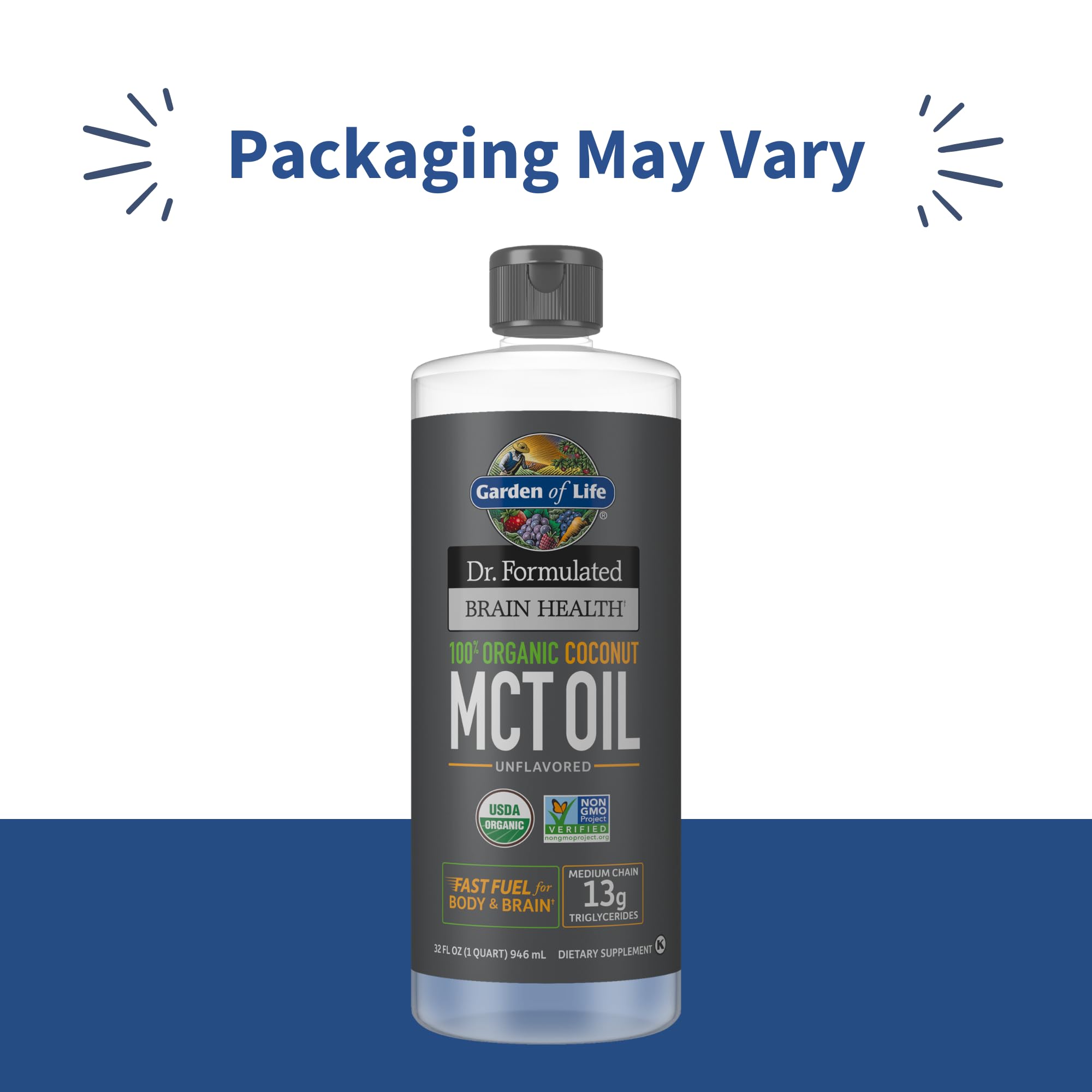 Garden of Life MCT Oil for Brain Health - Organic Coconut

