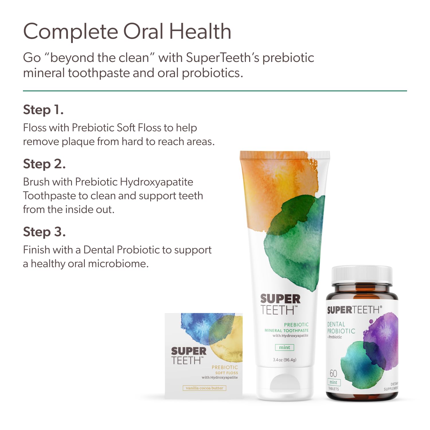 SuperTeeth Oral Probiotics Chewables for Fresh Breath

