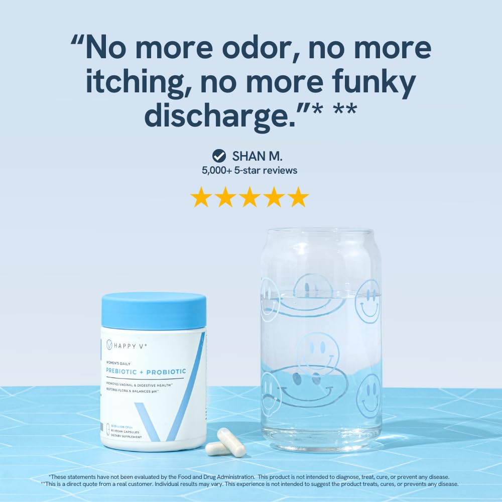 Happy V Women's Probiotic for Vaginal Health

