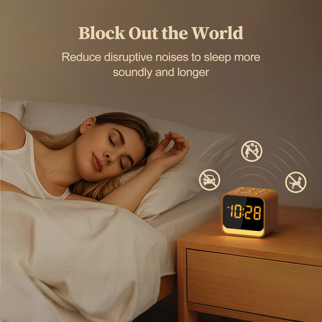 Sound Machine Alarm Clock by Housbay | Gentle Wake

