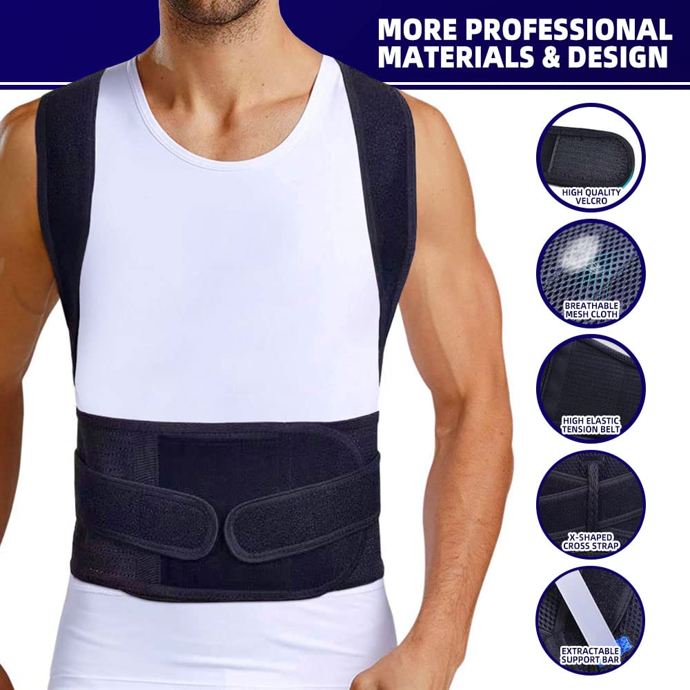 BraceTop Posture Corrector Back Brace | Unisex Support

