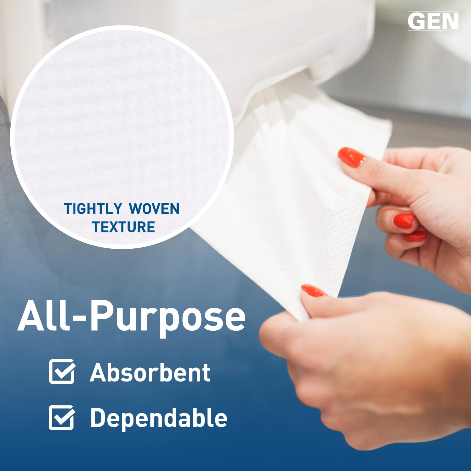 GEN Hardwound Towels - Smooth Absorbent Performance

