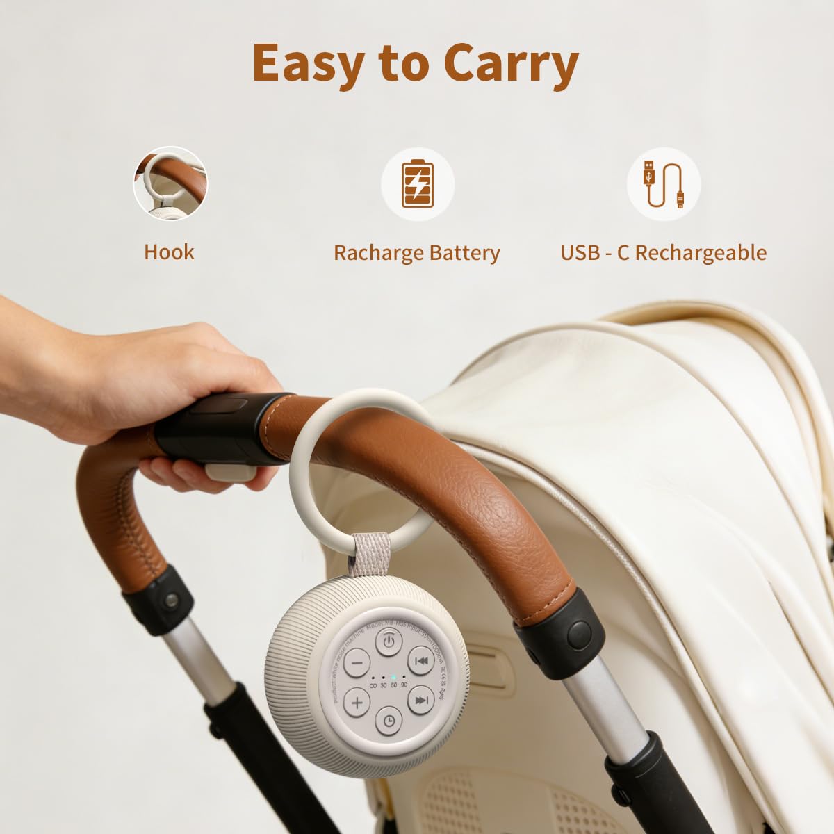 White Noise Machine Portable Travel Rechargeable

