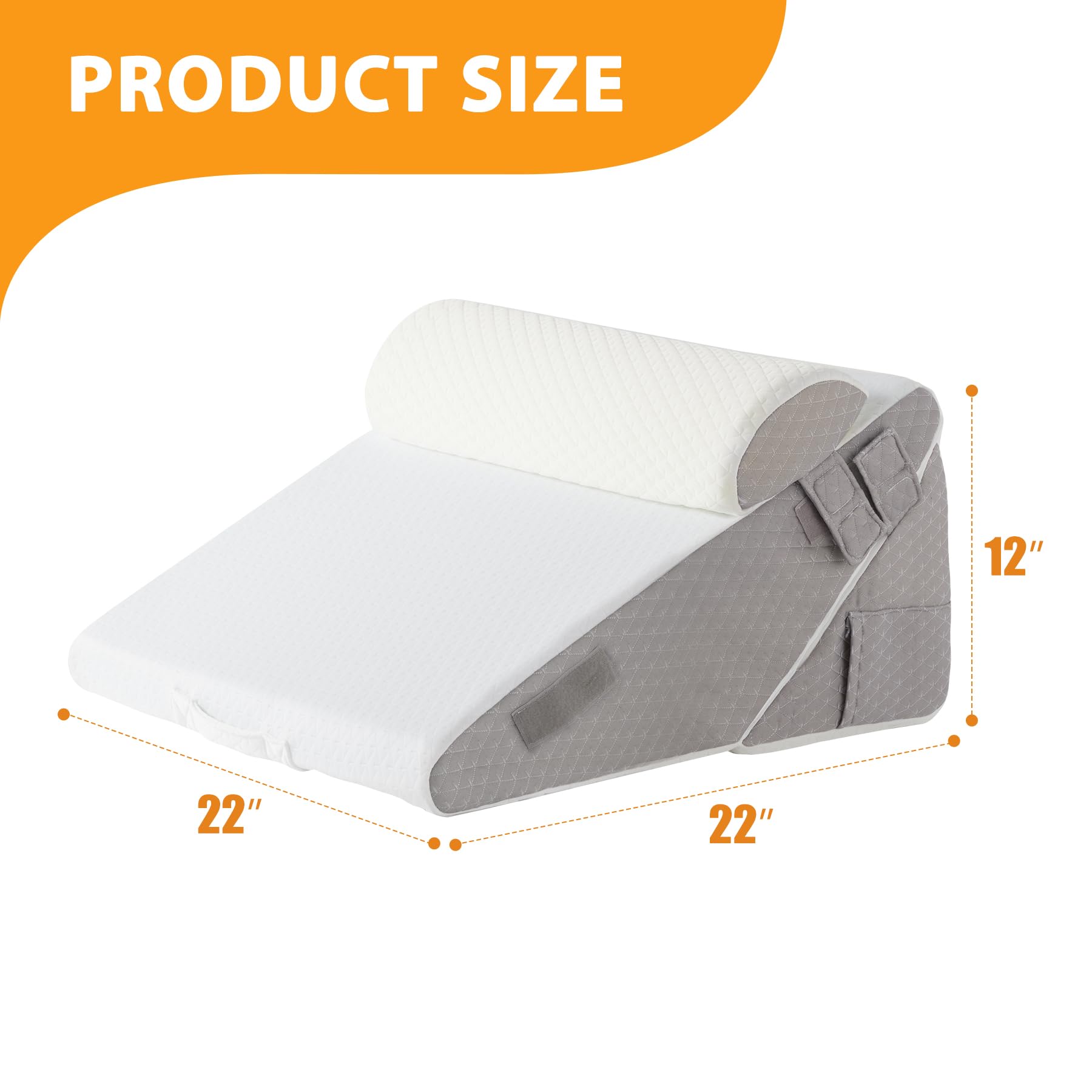 Ruqmuis 3-Piece Wedge Pillow Set | After Surgery


