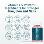 WEEM Hair Skin Nails Gummies – Vegan Biotin Vitamins

