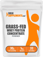 Grass Fed Whey Protein Powder by BulkSupplements

