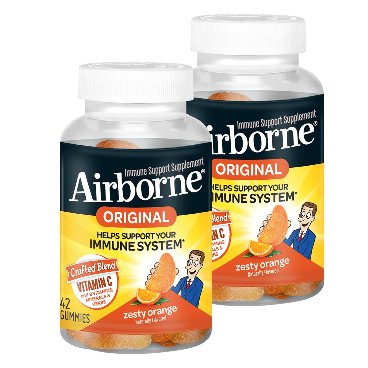 Airborne Vitamin C Gummies for Adults – Immune Support

