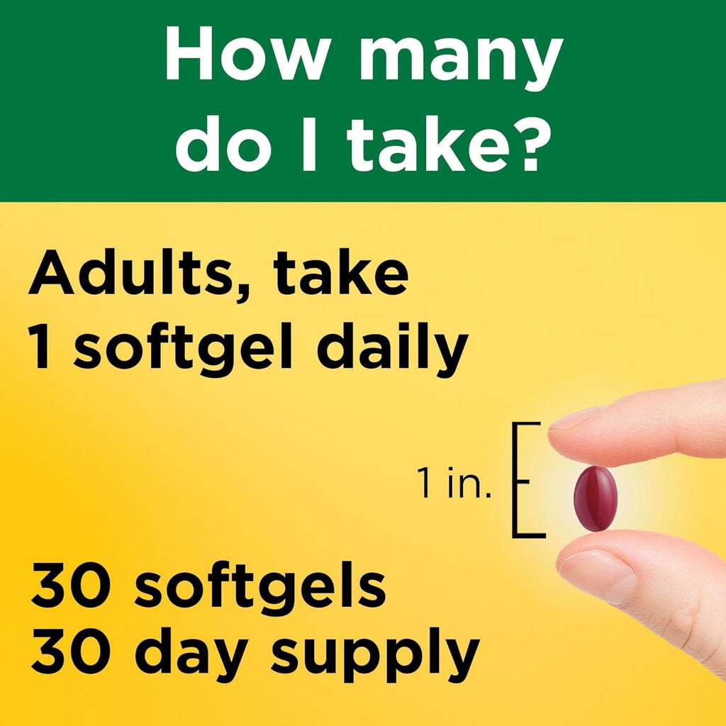 Nature Made Vitamin D3 K2 Softgels 5000 IU for Bone Health

