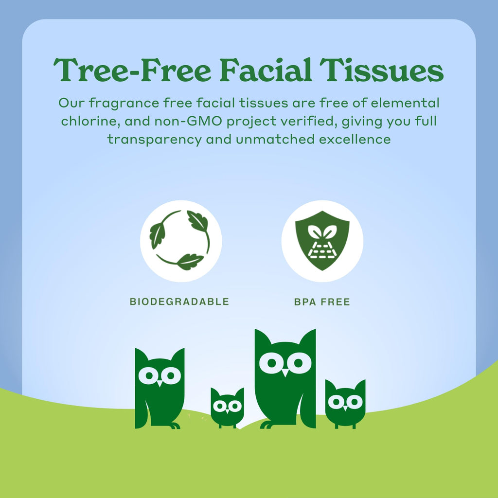 Caboo Tree Free Facial Tissue Box – Soft & Safe

