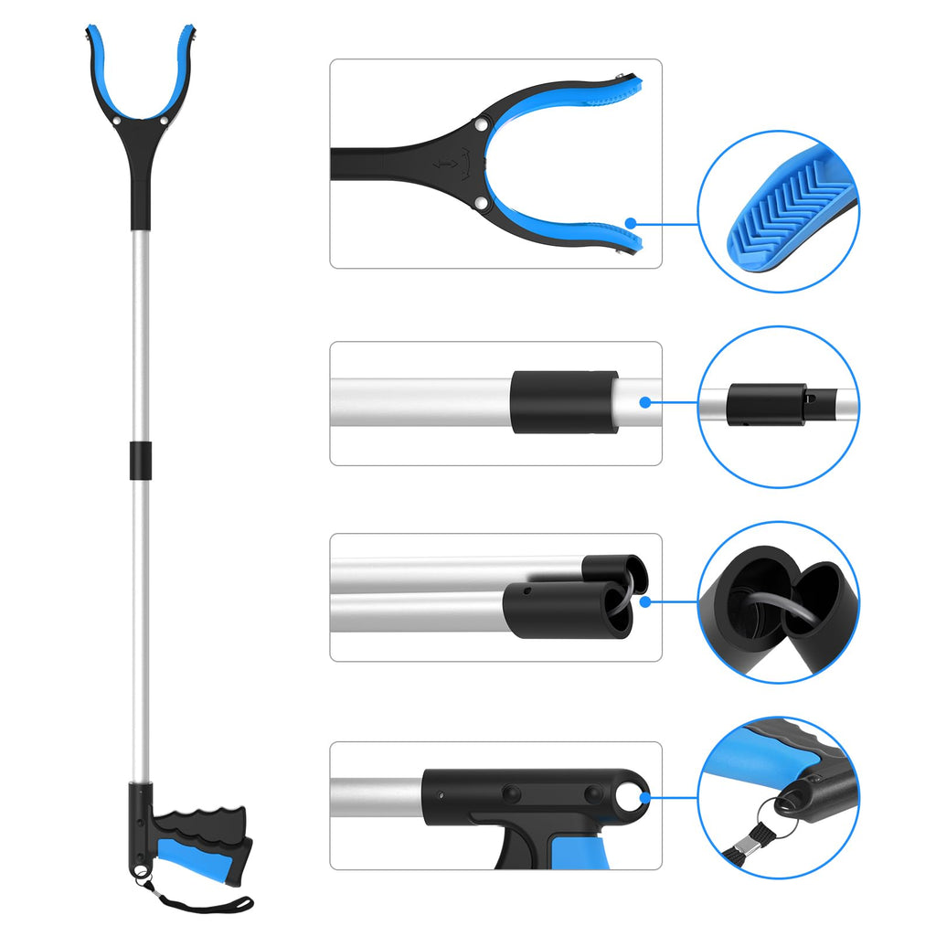 Reacher Grabber Tool Foldable with 360 Degree Jaw Magnet

