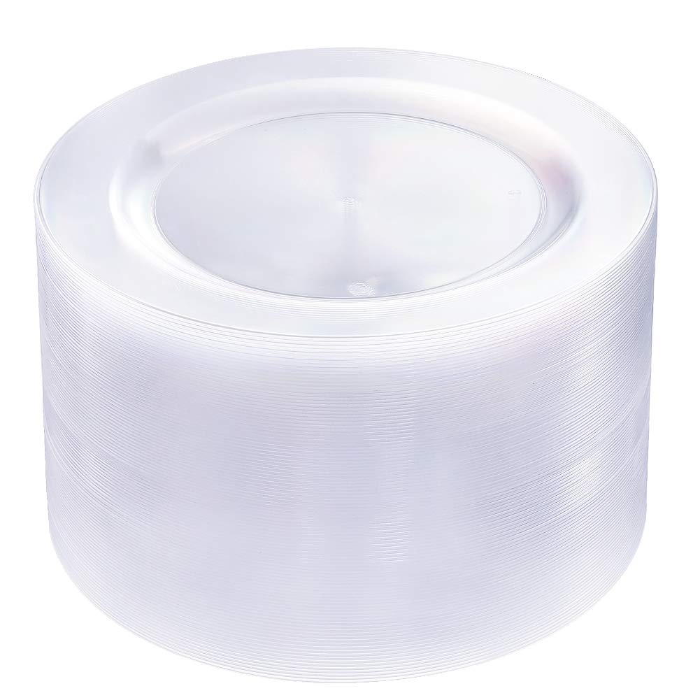 bUCLA Disposable Dinner Plates - Premium Plastic Tableware for Parties