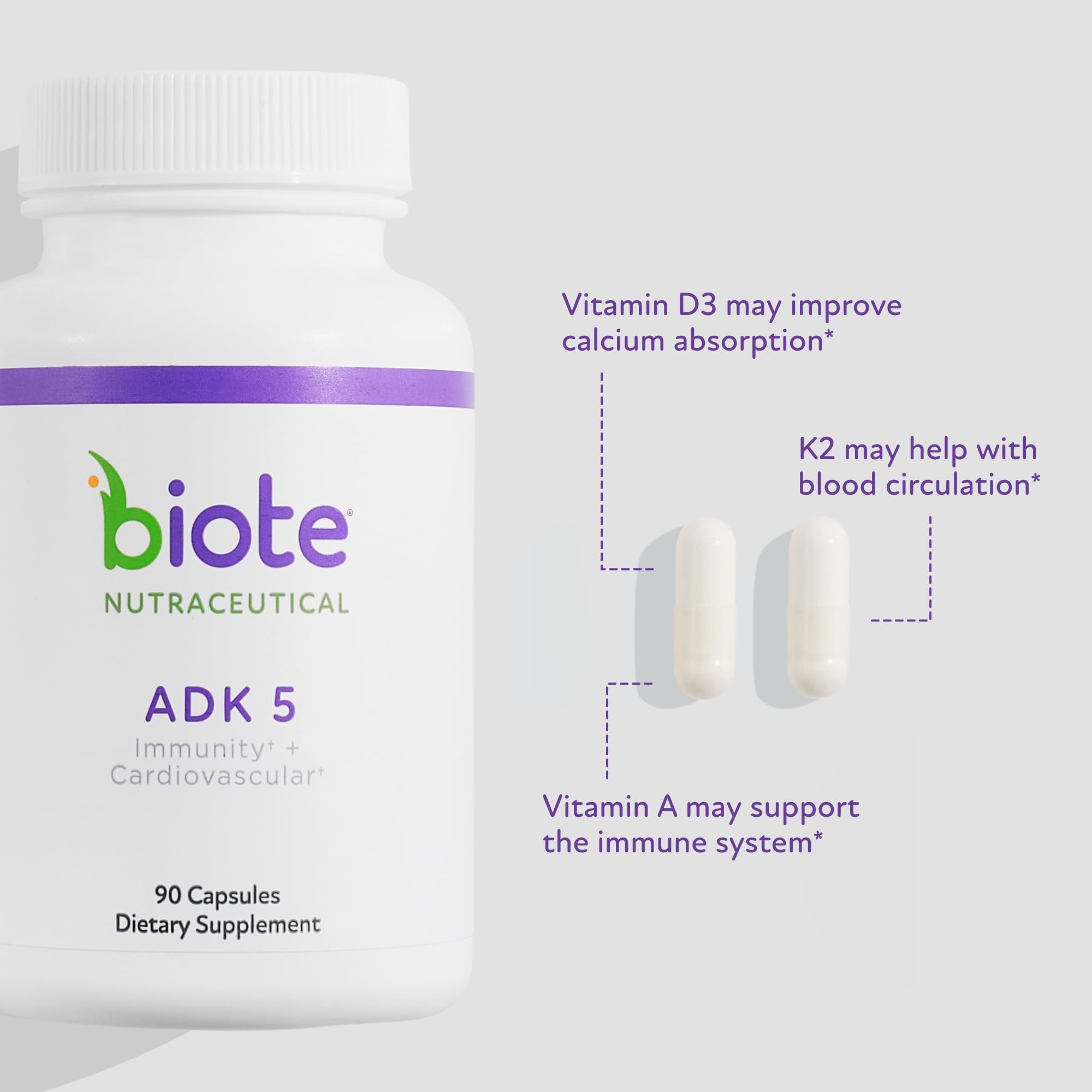 Biote Nutraceuticals Immunity & Cardiovascular Supplement

