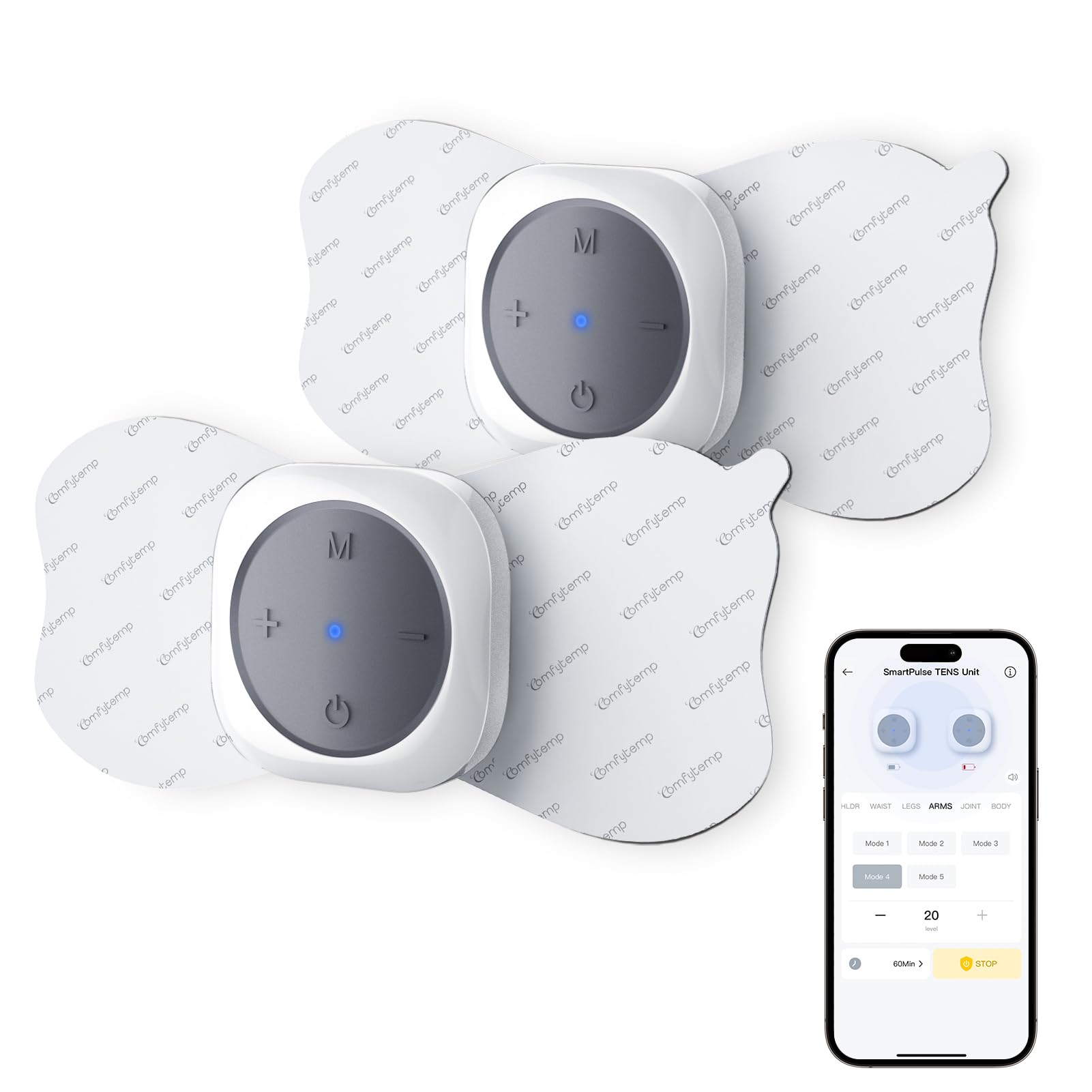Comfytemp Wireless TENS Unit | Cordless Muscle Stimulator

