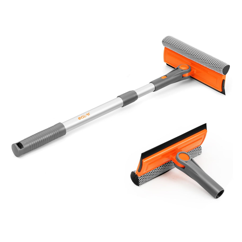 Window Squeegee by eazer with Extension Pole and Rotate-Lock