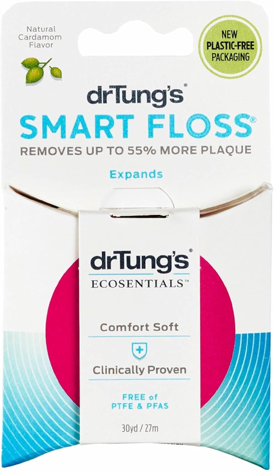 DrTung's Smart Floss - Natural Expanding Dental Floss, Gentle on Gums