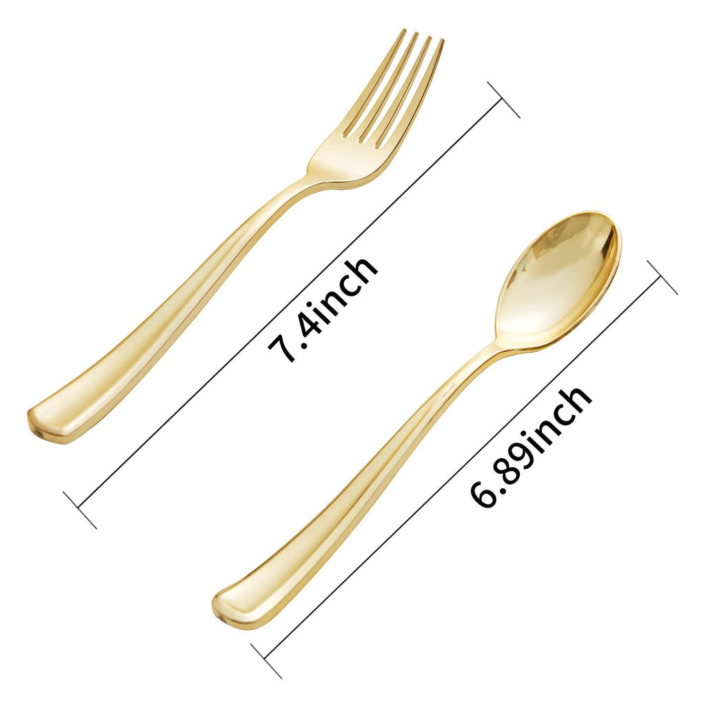 Plastic Cutlery Set – Disposable Heavy-Duty BPA Free

