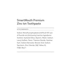 SmartMouth Anti-Cavity Zinc Toothpaste - Enamel Support


