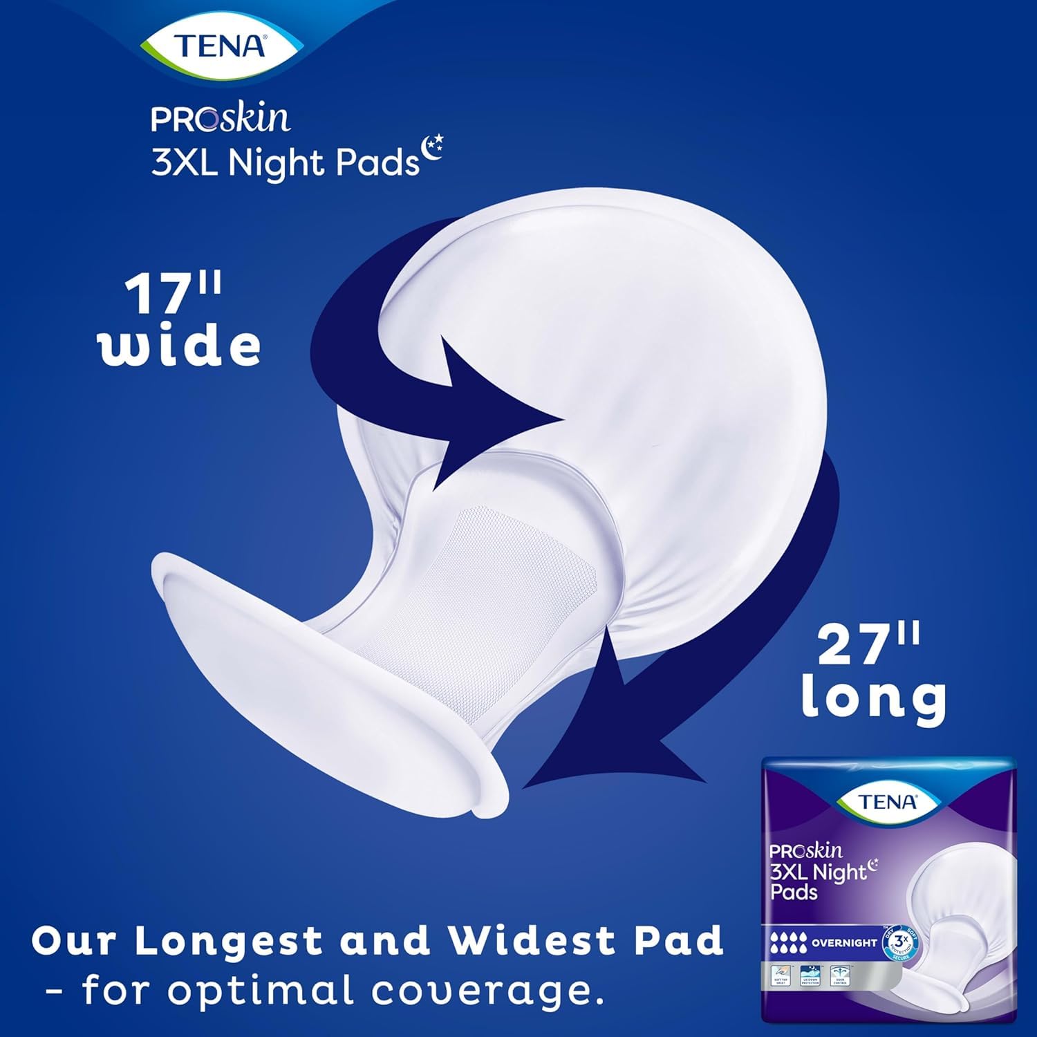 TENA ProSkin Night Incontinence Pads - Overnight Protection

