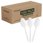FOCUSLINE Disposable Plastic Utensils White

