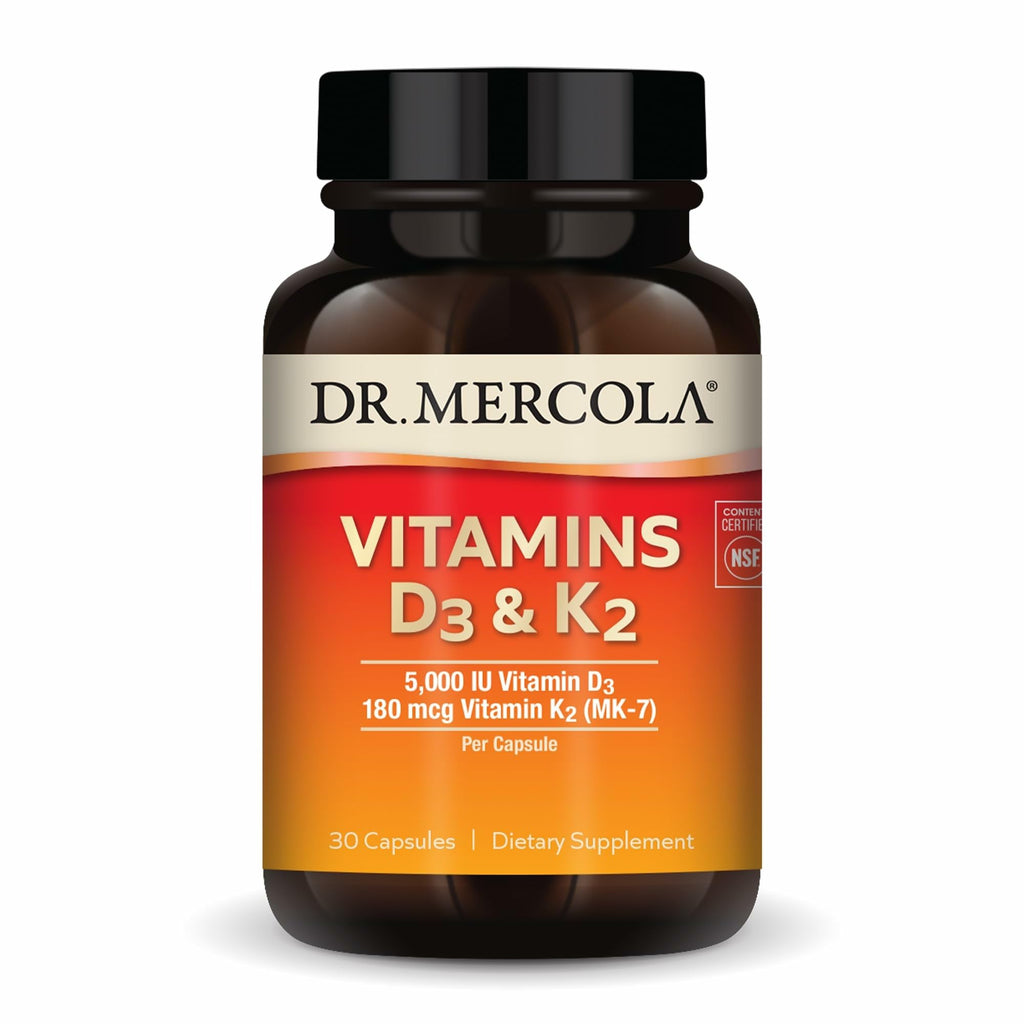 Dr. Mercola D3 & K2 Vitamin for Immune & Bone Support

